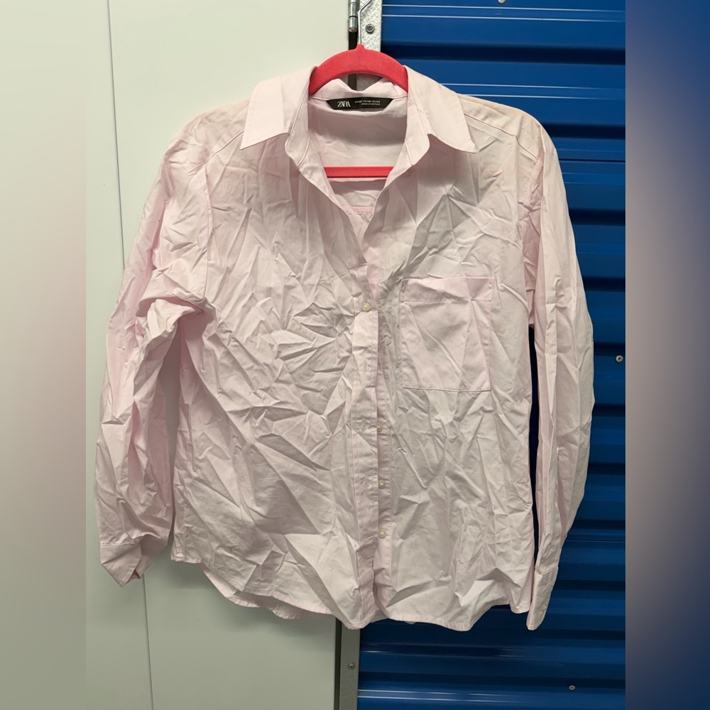 Zara women’s xs Pink Shirt